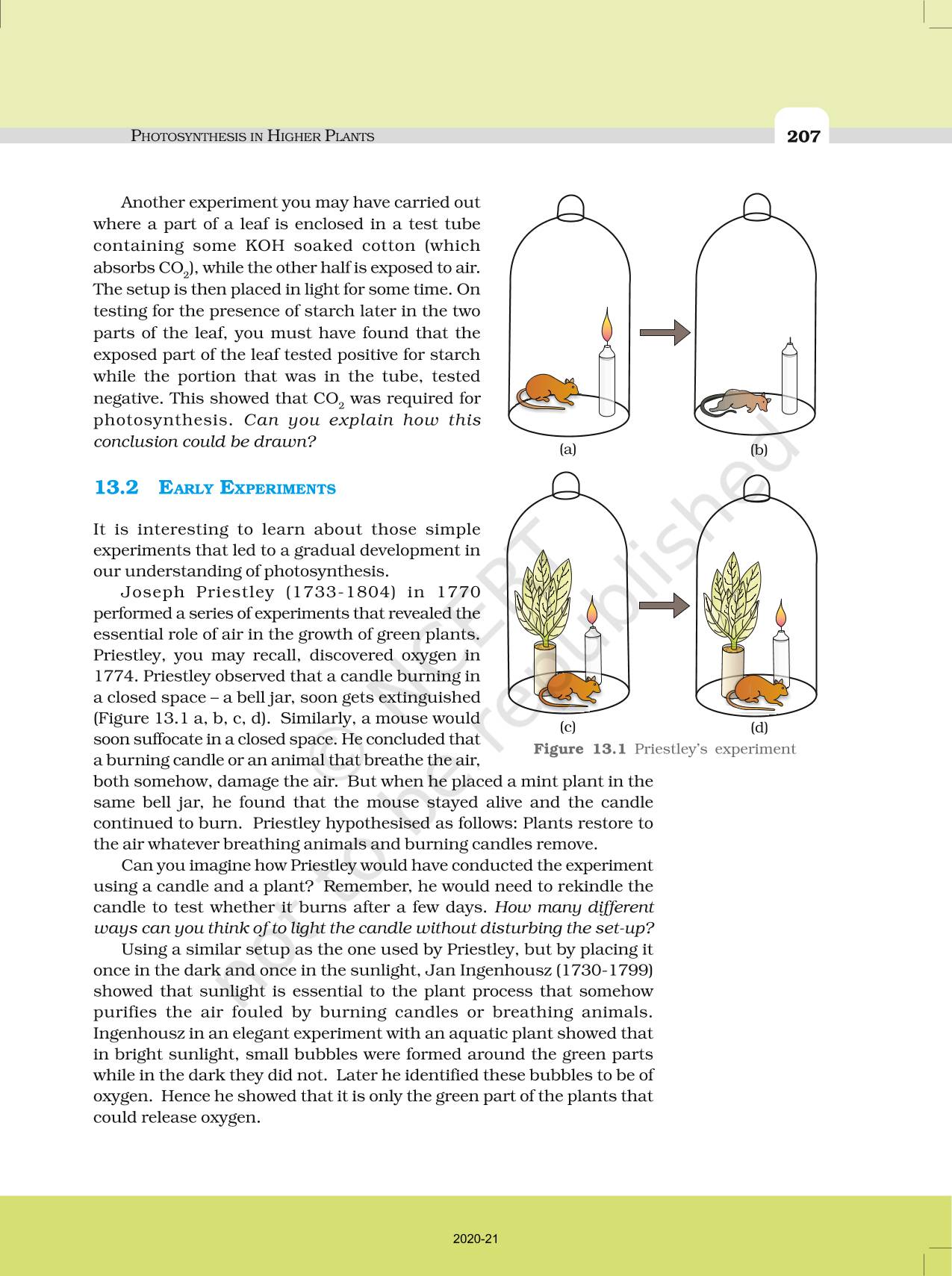 Photosynthesis In Higher Plants Ncert Book Of Class Biology